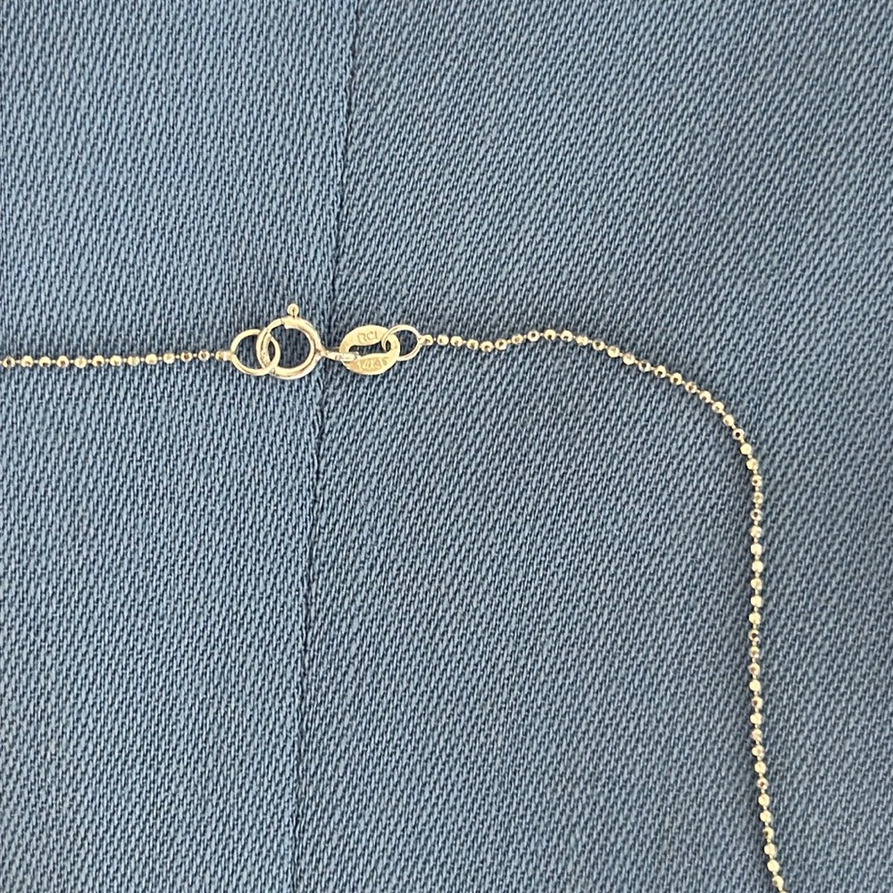 14 karat white gold and amethyst necklace. - Picture 5 of 6